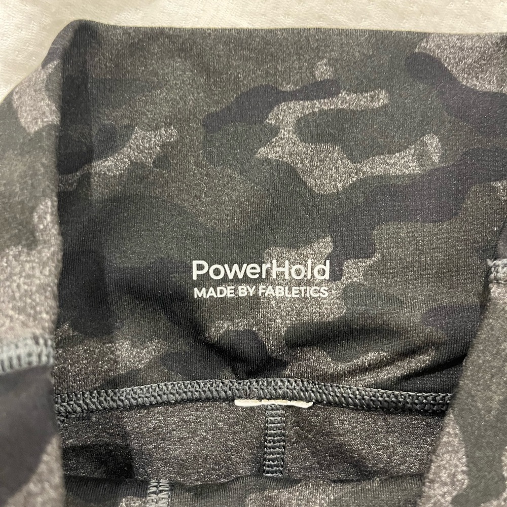 High Waisted Fabletics Charcoal Camo Leggings - image 3